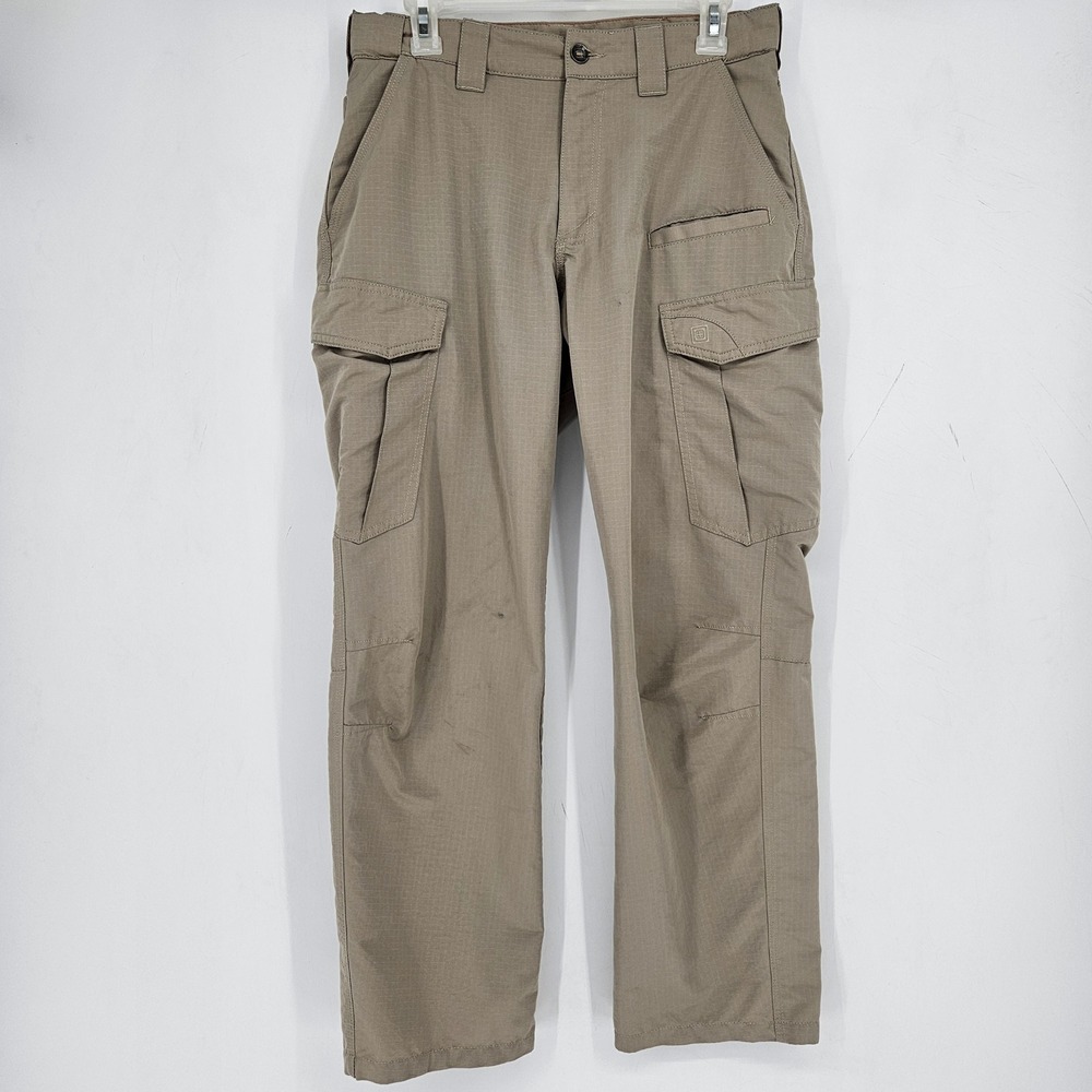 5.11 Tactical Pants Mens 32 x 30 Ripstop Utility Cargo Tan Beige Outdoors Work‎
